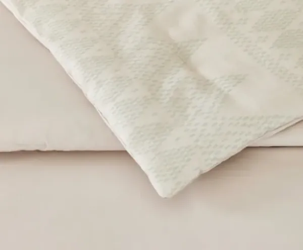 Duvets-Kirkland's Home Ayesha Curry Woven Diamonds King 3-Pc. Duvet Set Tan/Ivory