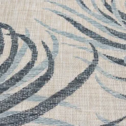 Outdoor Rugs-Kirkland's Home Azure Terrace Sun Shower Outdoor Area Rug, 7X9 Blue/Ivory