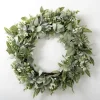 Wreaths-Kirkland's Home Baby'S Breath And Ery Wreath Green