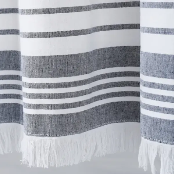 Curtains & Drapes-Kirkland's Home Back Tab Blackout Curtain Panel Set, 95 In. Blue
