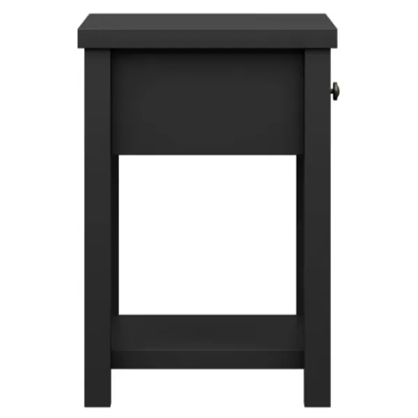 Accent & End Tables-Kirkland's Home Bailie Wooden Side Table Black