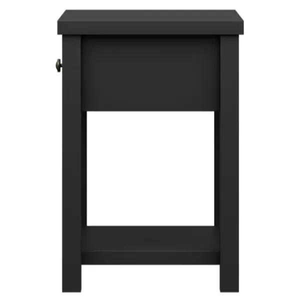 Accent & End Tables-Kirkland's Home Bailie Wooden Side Table Black