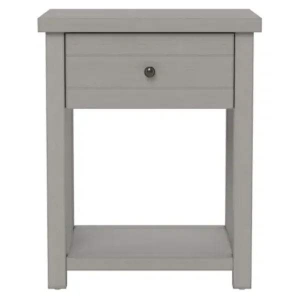 Accent & End Tables-Kirkland's Home Bailie Wooden Side Table Gray
