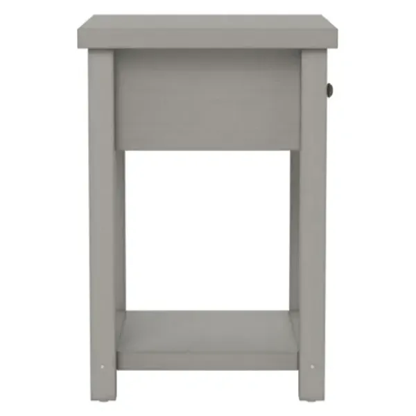 Accent & End Tables-Kirkland's Home Bailie Wooden Side Table Gray