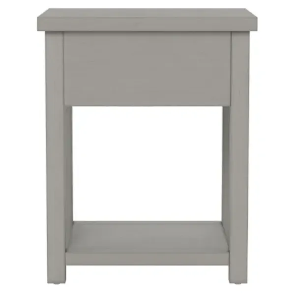 Accent & End Tables-Kirkland's Home Bailie Wooden Side Table Gray