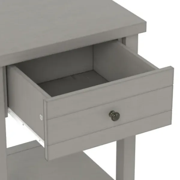 Accent & End Tables-Kirkland's Home Bailie Wooden Side Table Gray