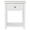 Accent & End Tables-Kirkland's Home Bailie Wooden Side Table White