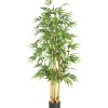 Trees & Topiaries-Kirkland's Home Bamboo Silk Tree, 5.3 Ft.