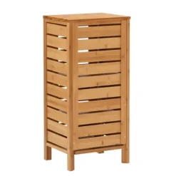 Bathroom Furniture-Kirkland's Home Bamboo Sumter Cabinet