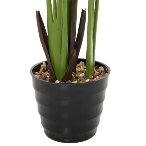 Trees & Topiaries-Kirkland's Home Banana Tree In Ribbed Rock Planter