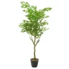 Trees & Topiaries-Kirkland's Home Banyan Tree In Ribbed Rock Planter