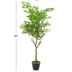 Trees & Topiaries-Kirkland's Home Banyan Tree In Ribbed Rock Planter