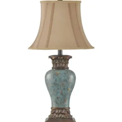 Table Lamps-Kirkland's Home Barbados Blue Traditional Table Lamp Tan