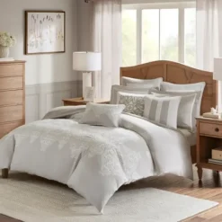 Comforters-Kirkland's Home Barely There 9-Pc. King Comforter Set Gray
