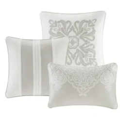 Comforters-Kirkland's Home Barely There 9-Pc. King Comforter Set Gray
