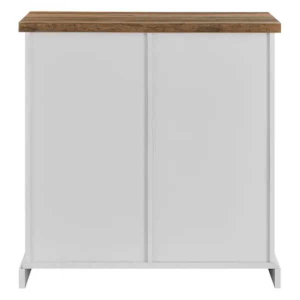 Cabinets & Sideboards-Kirkland's Home Barn Door Cabinet White