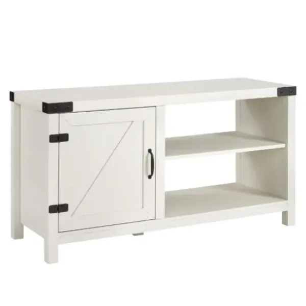 Tv Stands & Media Consoles-Kirkland's Home Barn Door Console Tv Stand White