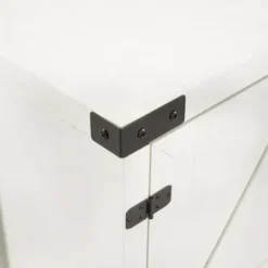 Tv Stands & Media Consoles-Kirkland's Home Barn Door Console Tv Stand White
