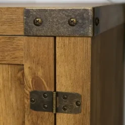 Tv Stands & Media Consoles-Kirkland's Home Barnwood Barn Doors Tv Stand Brown