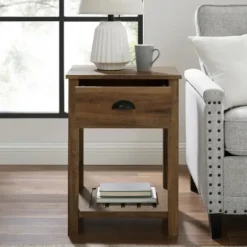 Accent & End Tables-Kirkland's Home Barnwood Country Accent Table Brown
