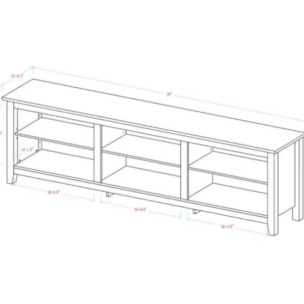 Tv Stands & Media Consoles-Kirkland's Home Barnwood Tv Stand, 70 In. Brown