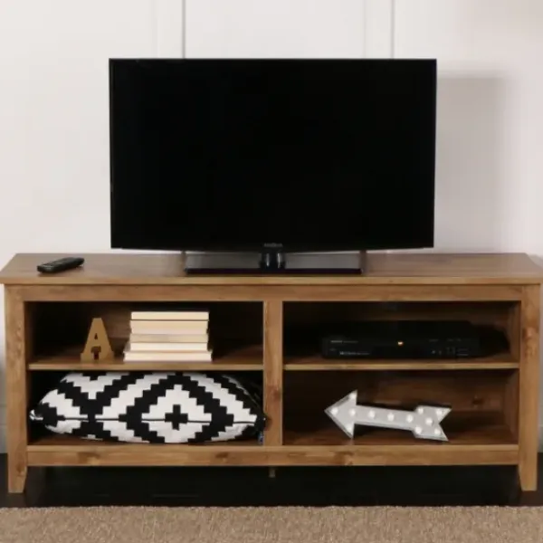 Tv Stands & Media Consoles-Kirkland's Home Barnwood Tv Stand, 58 In. Brown