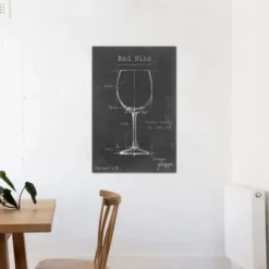 Wall Quotes & Signs-Kirkland's Home Barware Blueprint Iii Canvas Art Print, 18X26 In. Black/White