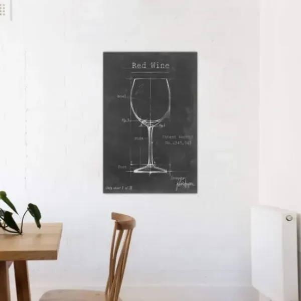 Wall Quotes & Signs-Kirkland's Home Barware Blueprint Iii Canvas Art Print, 18X26 In. Black/White
