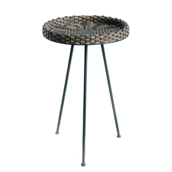 Accent & End Tables-Kirkland's Home Base Wicker End Table Black