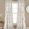 Curtains & Drapes-Kirkland's Home Basketweave Curtain Panel Set, 84 In White