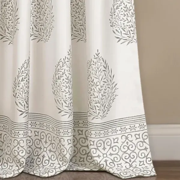 Curtains & Drapes-Kirkland's Home Basketweave Curtain Panel Set, 84 In White