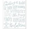 Wall Quotes & Signs-Kirkland's Home Bathroom Names Canvas Art Print White
