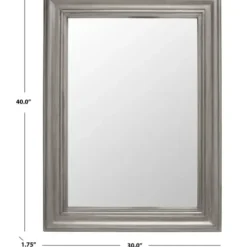 Framed Mirrors-Kirkland's Home Bayleigh Classic Wall Mirror Silver
