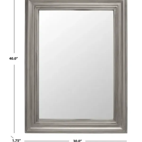 Framed Mirrors-Kirkland's Home Bayleigh Classic Wall Mirror Silver