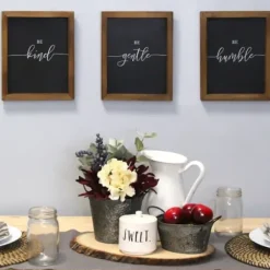 Wall Quotes & Signs-Kirkland's Home Be Framed Wall Plaques, Set Of 3 Brown/White