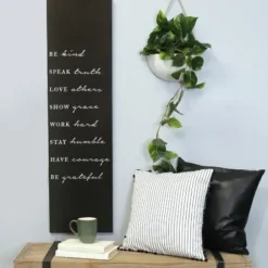 Wall Quotes & Signs-Kirkland's Home Be Kind Speak Truth Wall Plaque Black