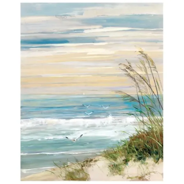 Canvas Art-Kirkland's Home Beach At Dusk Canvas Art Print, 24X30 In. Tan/Blue