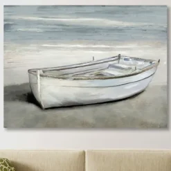 Canvas Art-Kirkland's Home Beached Giclee Canvas Art Print White/Tan