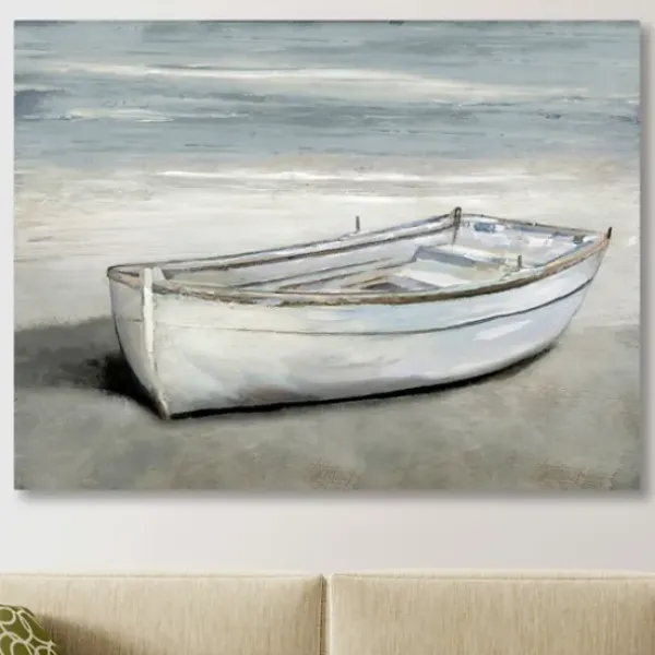 Canvas Art-Kirkland's Home Beached Giclee Canvas Art Print White/Tan
