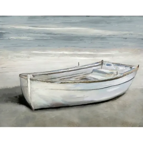 Canvas Art-Kirkland's Home Beached Giclee Canvas Art Print White/Tan