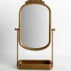 Decorative Mirrors-Kirkland's Home Beaded Bordeaux Tray Base Tabletop Mirror