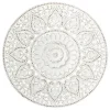 Wall Plaques-Kirkland's Home Beaded Floral Medallion Wall Plaque White