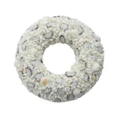 Wreaths-Kirkland's Home Beaded Seashells Wreath White