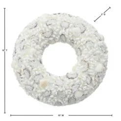 Wreaths-Kirkland's Home Beaded Seashells Wreath White