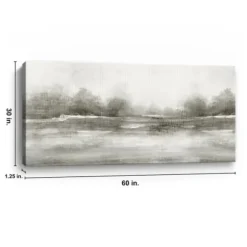 Canvas Art-Kirkland's Home Beautiful Journey Canvas Art Print, 60X30 In. Gray/White