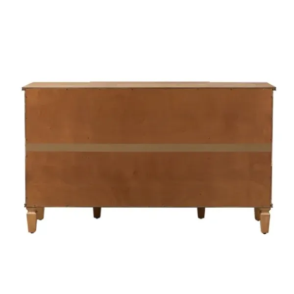 Cabinets & Sideboards-Kirkland's Home Becky Acorn Wood 4-Door Sideboard Brown