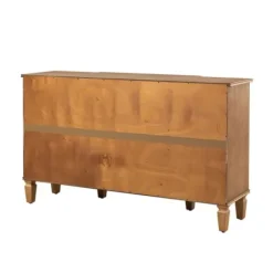 Cabinets & Sideboards-Kirkland's Home Becky Acorn Wood 4-Door Sideboard Brown