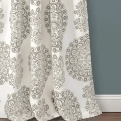 Curtains & Drapes-Kirkland's Home Becky Curtain Panel Set, 96 In. Gray