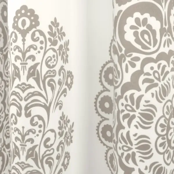 Curtains & Drapes-Kirkland's Home Becky Curtain Panel Set, 96 In. Gray