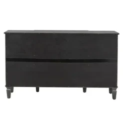 Cabinets & Sideboards-Kirkland's Home Becky Wood 4-Door Sideboard Gray